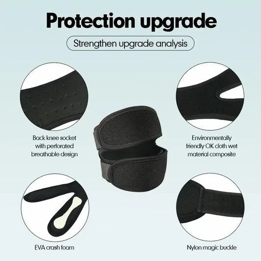 1 PCS Adjustable Sports Knee Pad Patella Band Elastic Bandage Band Football Basketball Sports Knee Pad Fitness Sport Knee Brace
