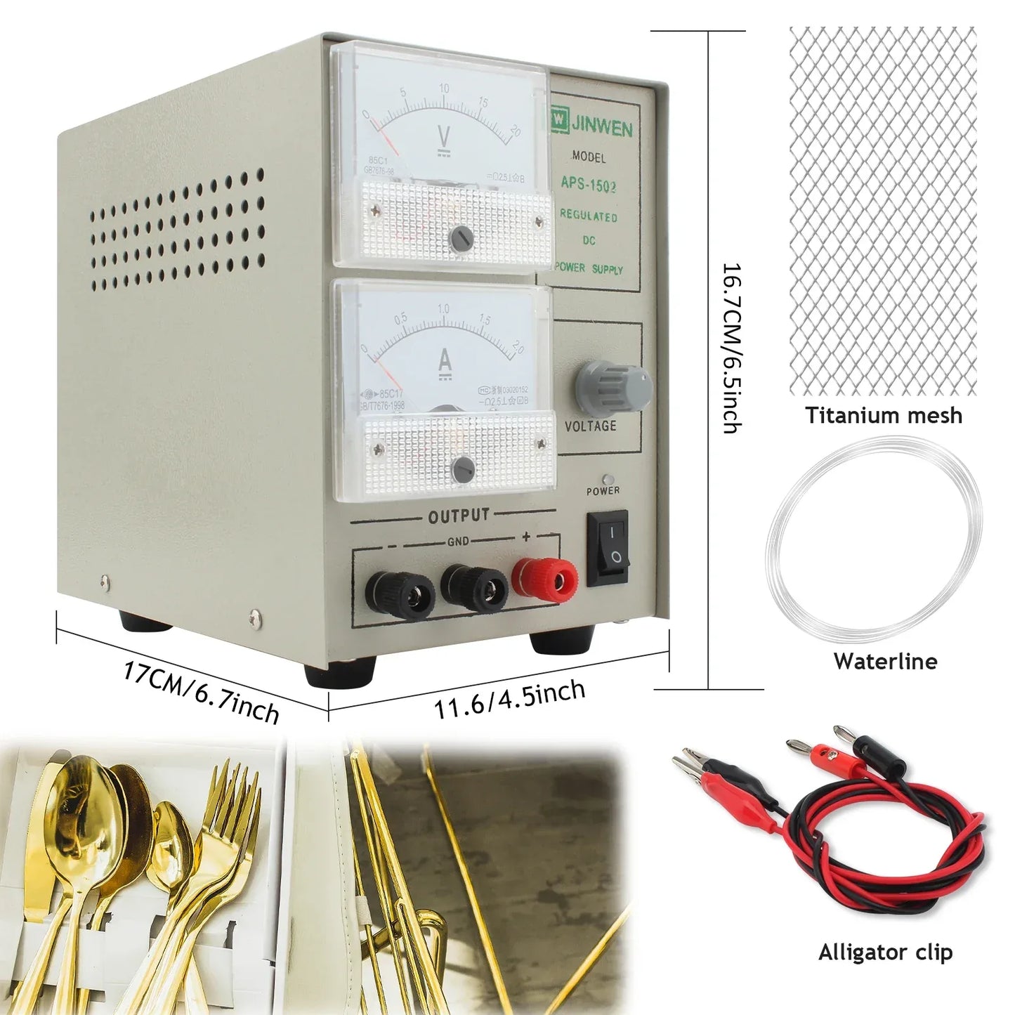 Silver Gold Plating Machine Jewelry Plater Electroplating Processing Tools with Voltage is Adjustable