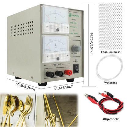 Silver Gold Plating Machine Jewelry Plater Electroplating Processing Tools with Voltage is Adjustable