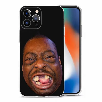 Ugly Man Funny Phone Case For iPhone 15,14,13,12,11 Plus,Pro,Max,XR,XS,X,7,8 Plus,SE,Mini Transparent Shell
