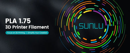 SUNLU 1KG PLA /Clear 3D Printer Filament 1.75mm 1000g Spool (2.2lbs) Neatly Arranged No Knot Filament Fit Most FDM Printer