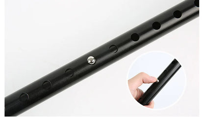 1pc Old People Crutch 60-94cm Telescoping Aluminum Alloy Rod Walking Stick T-handle with Lamp