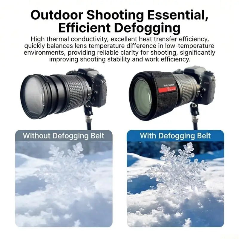 B03F Intelligent Constant Temperature Anti Fog Band for Camera Lens 300mm Length Prevents Lens Condensation Effectively