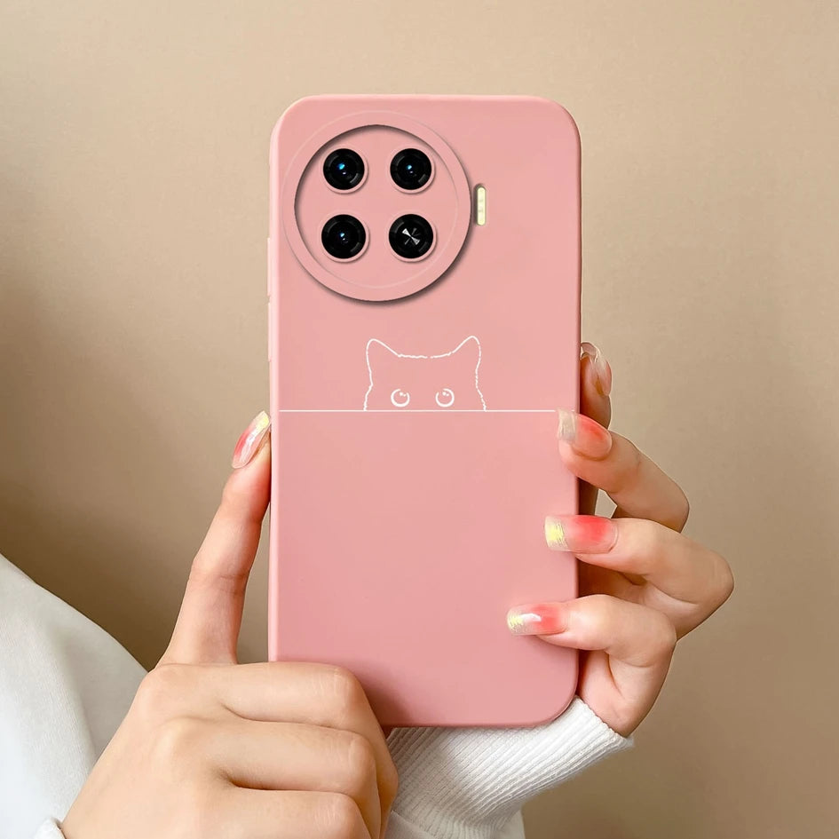 Cover For Tecno Spark 20 Pro+ 4G Case Phone Bags Pretty Flower Liquid Soft Silicone Shell For Tecno Spark20 Pro Plus Funda Coque