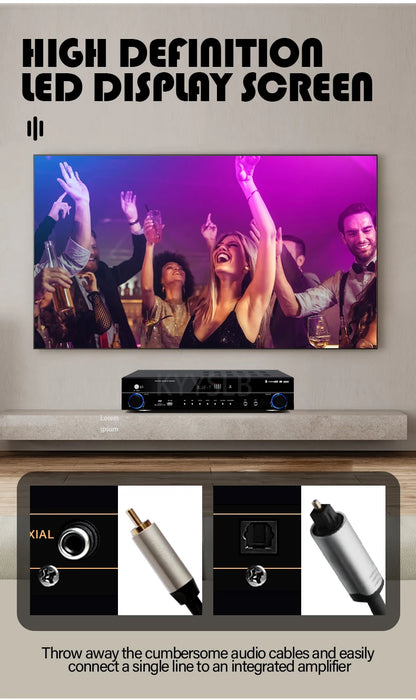 KYYSLB 900W 5.1 Bluetooth Sound Amplifier for Speakers Audio HIFI Karaoke Fever Digital Home Theater System Amplifiers