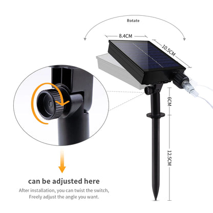 2025 Christmas 10M-100M LED Solar Fairy Lights LED String Garland Tree Decoration Light for Outdoor Garden Lawn Camping Decor