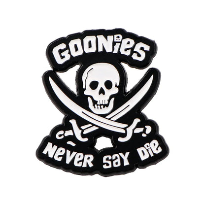 Punk Skeleton Enamel Pin Quotes Brooch Pines Lapel Pins Badge on Backpack Clothing Accessories Gothic Jewelry Halloween Gift