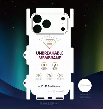 2pcs/set HD Matte Transparent Soft Hydrogel Film Screen Protector for iPhone 17 Air Pro Max Front Back UNBreakable Membrane Film
