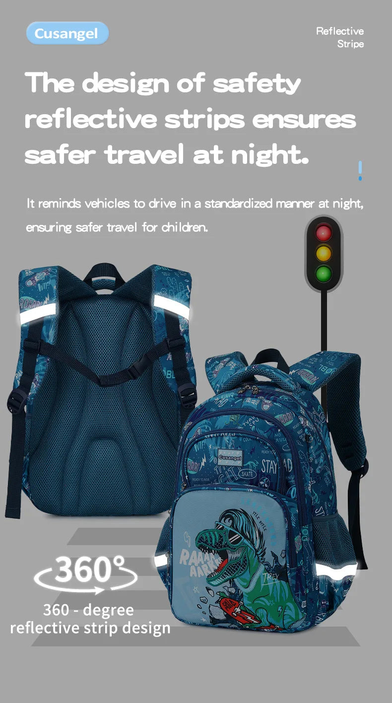 Cartoon Unicorn 3 Piece Set School Bags For Girls Boys Kids Space Backpack Primary School Students Backpack With lunch box