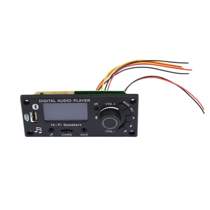 Wireless Audio Decoder Module mp3 Bluetooth 5.0 Car Audio Board FM APE FLAC WMA WAV Decoder with Remote Control TF Card USB Port