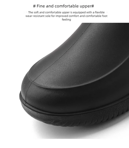 Rain shoes men's waterproof rainproof boots four season soft soles non-slip comfort outdoor work water shoes male's water boots