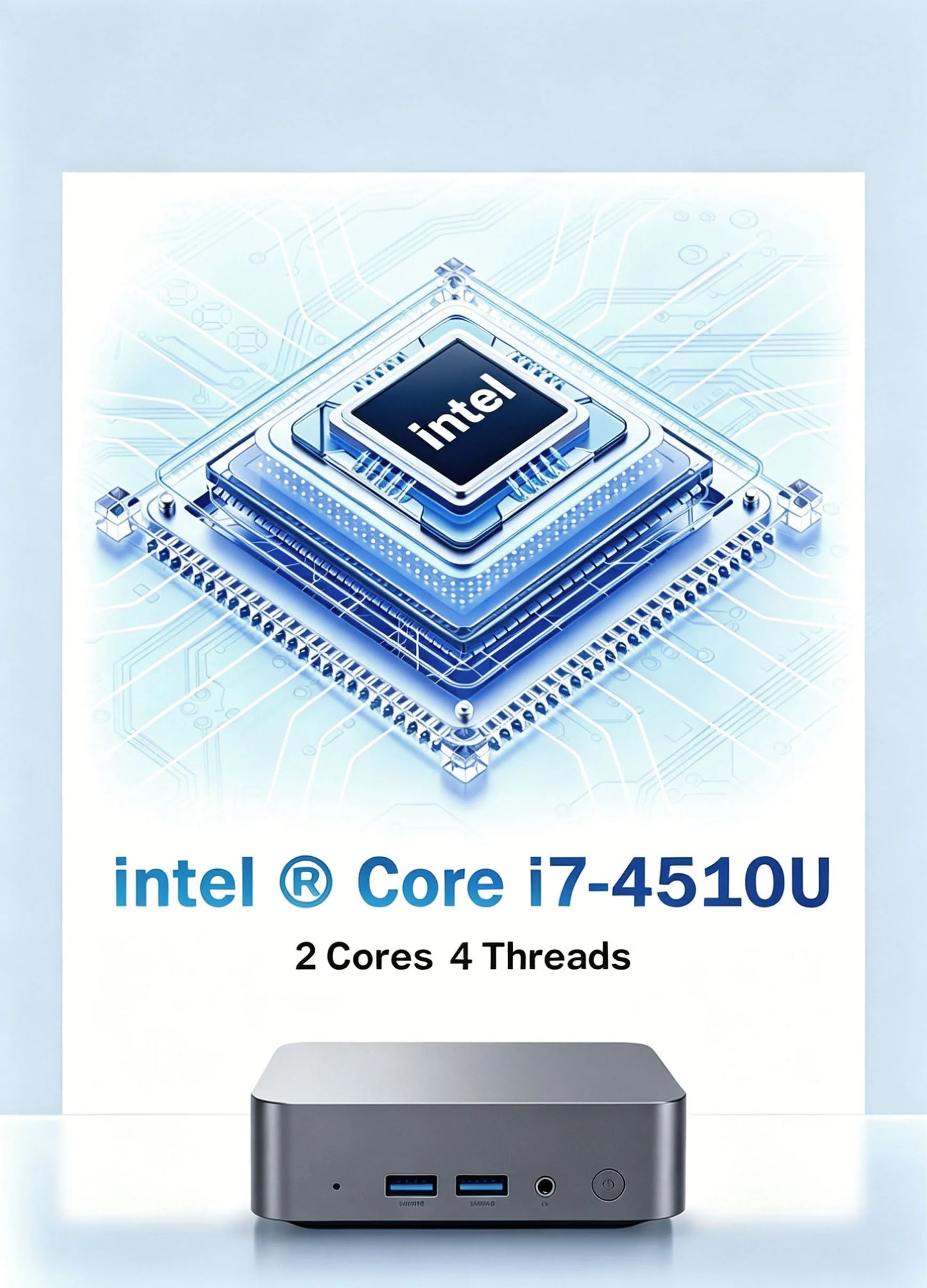 2026 Mini PC Windows 11 Pro Intel Core i7-4510U Minipc Computer 16GB RAM 1TB 2TB SSD WiFi6 USB Portable Mini Desktop PC Office