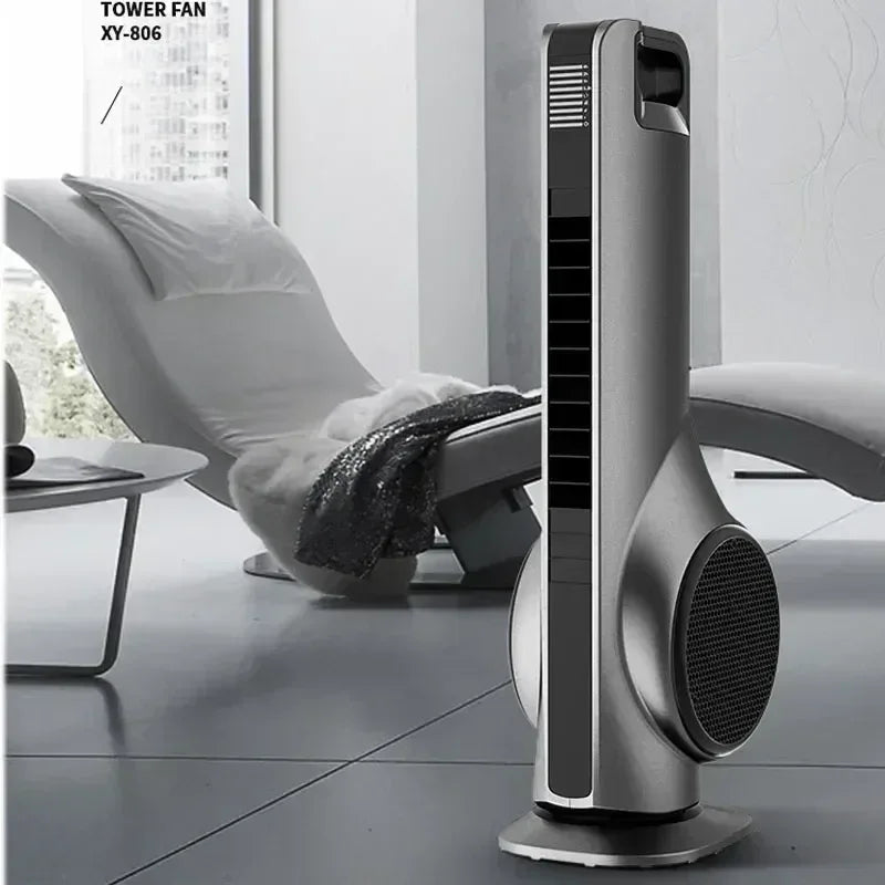 Portable 220v Leafless Electric Fan Tower Air Conditioning Fan Bedroom Silent Remote Control Indoor Purification Air Circulation