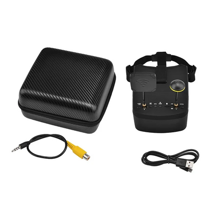 ELEC-LS-800D FPV Goggles 5.8G 40CH 5Inch 854X480 DVR Recording/Storage Dual Antennas 2000Mah For RC Racing Drone