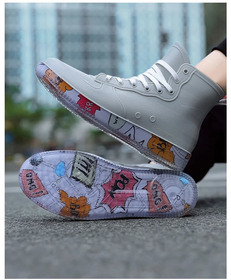 Men Rain Boots Fashion Trendy Nude Boots Anti-skid Work Chef Shoes Durable Waterproof Rubber Fishing Shoes Male Sneakers 2023New
