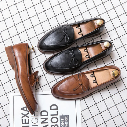 Men Casual Shoes Fashion business dress Soft Moccasins Loafers High-Quality men Leather Wedding shoes Gommino Zapatos Chaussure