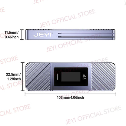 JEYI Visual Smart M.2 NVMe NGFF SSD Enclosure, Supports 5s Write Protection, 3s Re-connect, USB 3.2 Gen2 10Gbps, UASP Trim
