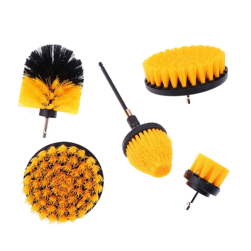 Electric Scrubber Grill Brush Kit 2/3.5/4'' Power Cleaning Brush for Car Bathroom Floor, Tub Shower Grout Nylon Attachments