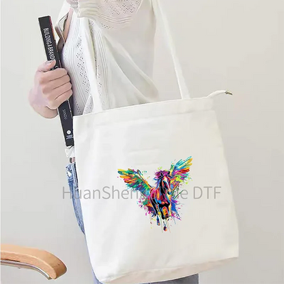 Color Fluid Painting Ironing Sticker Clothes DTF Fashion T-shirt Hoodie DIY Jacket Patch Hot Paste Paper Waterproof