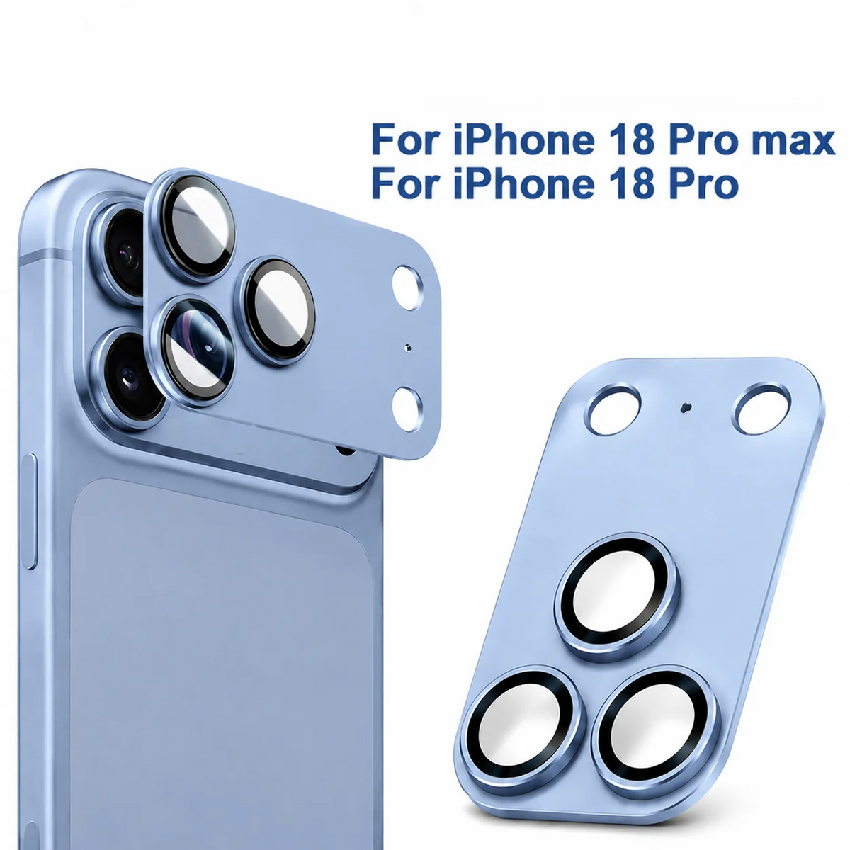 3/2/1 Pcs Matte Protective Film For iPhone 18 17 Pro Max 18 Pro Lens Full Coverage Ultra-Thin Camera Protector Drop Metal Frame