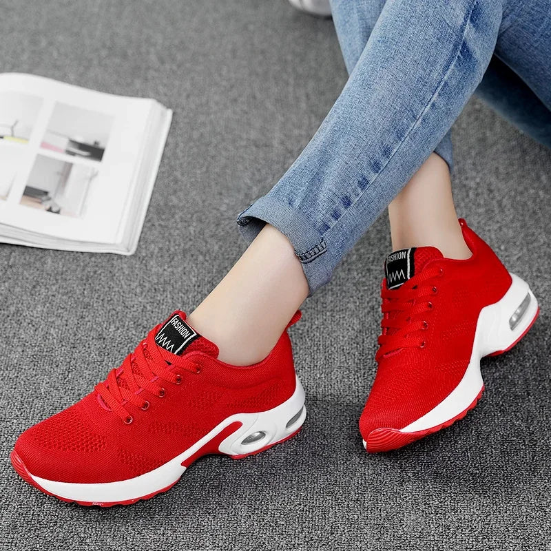 MAEDEF New Fashion Ladies Casual Shoes Summer Light Mesh Breathable Shoes Women's Sports Shoes Outdoor Anti-slip Training Shoes