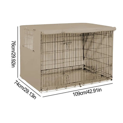 Pet Cage Cover Oxford Pet Crate Cover Pet Crate Cover Windproof Dog Kennel Cover Waterproof Dog Cat Cage Cover For Indoor