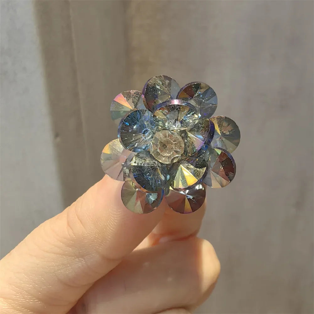 New Pearl Flower Shoes Accessories Fruit Crystal Shoe Charm Buckle Shoe Laces Charms for Sneakers Decorations 1Pcs
