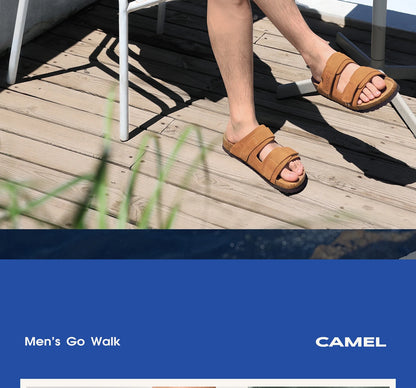 GOLDEN CAMEL Men's Shoes Non-slip Retro Breathable Casual Shoes for Men Women Beach Sandals Summer Fashion Shoes Luxury