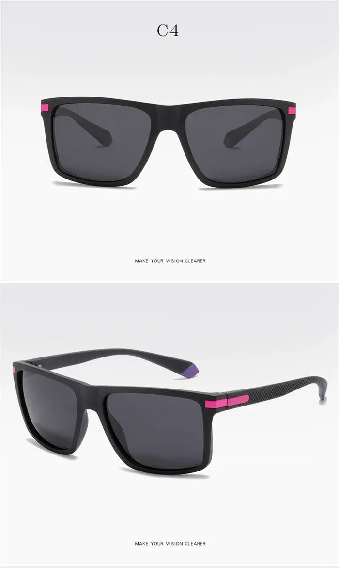 Outdoor Sport Square Nearsighted Sunglasses With Diopters Driving Anti-Glare Prescription Sun Glasses For Men 0 -0.5 -0.75 To -6