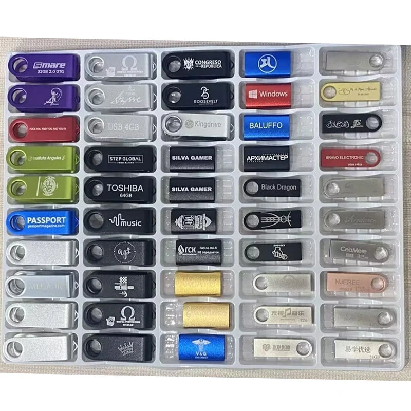 wholesale 50 Pack USB Flash Drive Memory Stick Pendrive Thumb Drive Lot 1GB 2GB 4GB 8GB 16GB 32G 64GB 128GB Memory Flash Disk