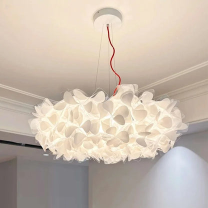 Modern Hanging Ceiling Lamp Chandelier for Living Room Lustre Petal Pendant Chandelier Bedroom Restaurant Black Indoor Lights