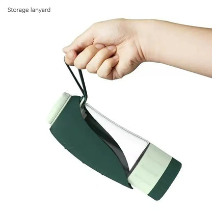 Outdoor Tritan+Silicone Dog Water Bottle Folding Water Slot Leak Proof Pet Water Dispenser Portable Dual-use Pet Feeder Dog