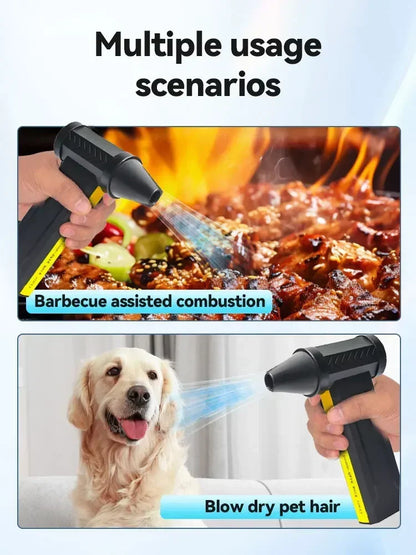 High-Speed Turbo Electric Portable Cooler Air  160000 RPM Rechargeable Powerful Violent Dust Blower Brushless Motor