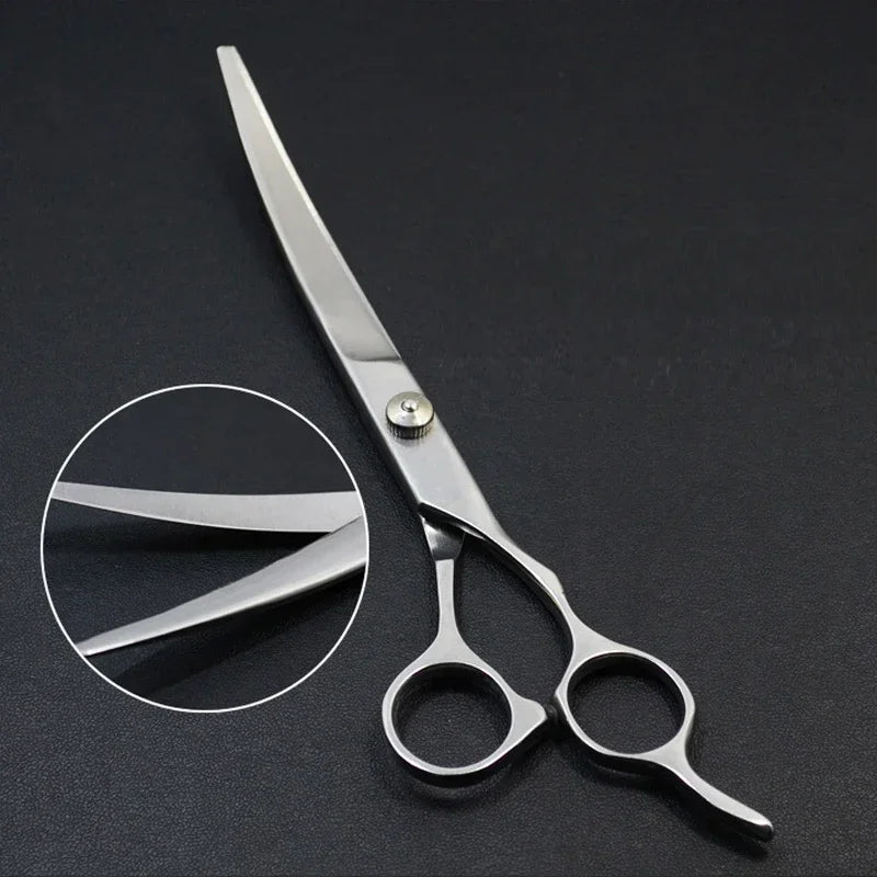 Pet Grooming Scissors Dog Hair Tool Set Professional Trimming Scissors Bent Scissors  Haircutting Pet Clippers