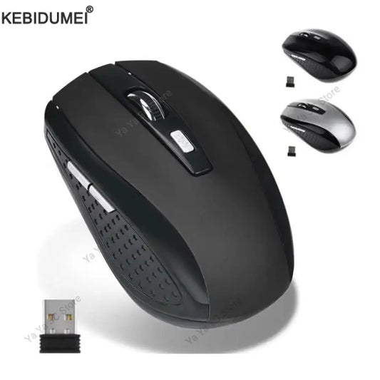 2.4G Wireless Mouse Gaming Mice Adjustable 1600DPI Optical Office Mouse Ergonomically-designed Mouse for Notebook PC MacBook by PDG ibma