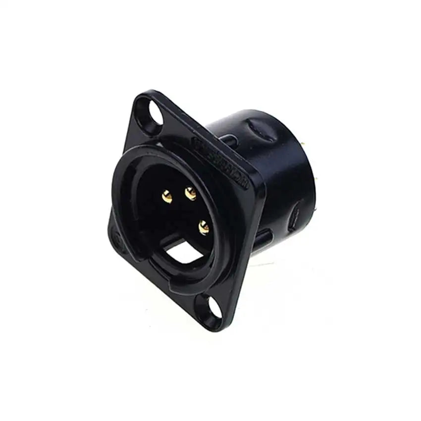 JCD XLR 3pin Male Female Panel Audio Microphone Mixer Plug Jack Connector YS145 YS146 Male Female 3 Core XLR Metal Socket
