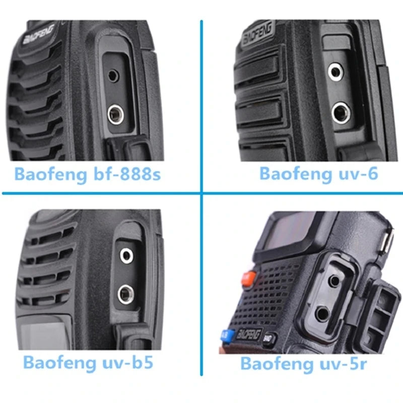 10PCS Walkie Talkie Headset QuanSheng UV-K5 Earpiece UV-K6 UV 5R Plus DM-1701 888s DMR Headphone Two Way Radio Accessories