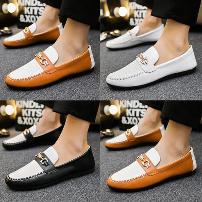 2026 Spring Autumn New Men's Sports Shoes Fashion anti-slip sneakers Casual PU Leather Business Shoes Versatile Work Shoes
