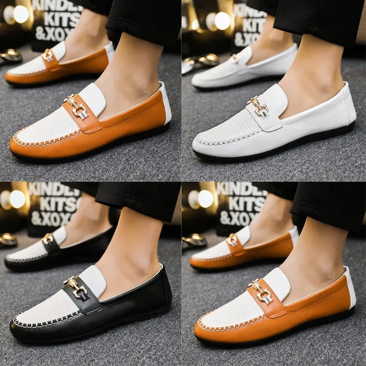 2026 Spring Autumn New Men's Sports Shoes Fashion anti-slip sneakers Casual PU Leather Business Shoes Versatile Work Shoes by PDG ibma