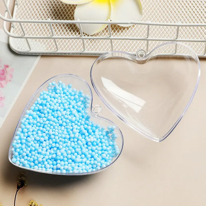 12 Pcs Transparent Love Empty Box for Valentine's Day Wedding Birthday Party Carnival Easter Christmas Gift Filler Decoration