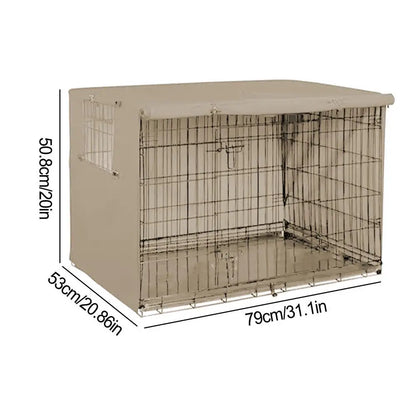 Pet Cage Cover Oxford Pet Crate Cover Pet Crate Cover Windproof Dog Kennel Cover Waterproof Dog Cat Cage Cover For Indoor