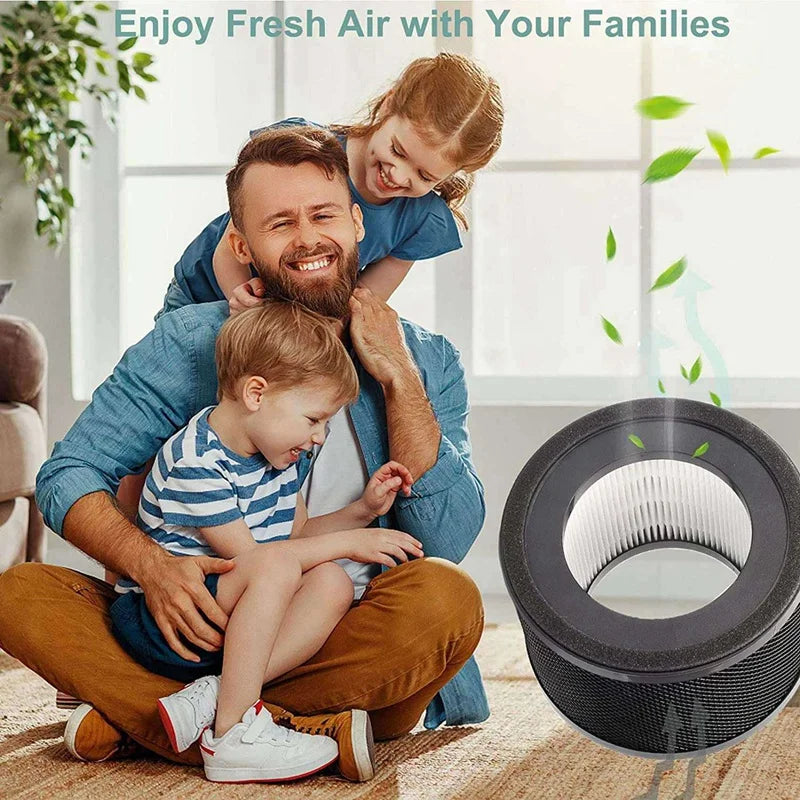 Filtre HEPA 3X pour purificateur d'air Taotronics TT-AP001 et VAVA VA-EE014 avec filtre à charbon actif