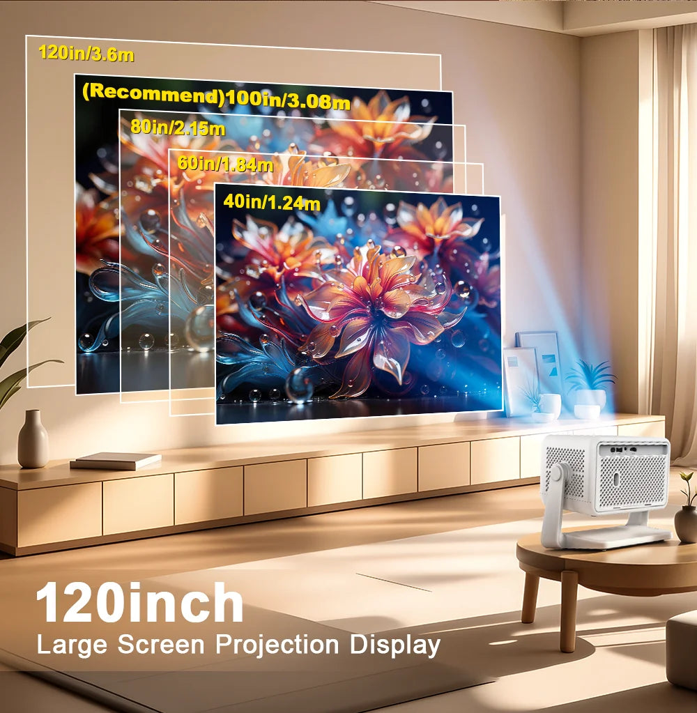 PG370 MAX Full HD 1080p 4K Beam Projector 3D image Wifi Smart TV Home Theater Cinema In A Box PG370MAX Mnini Portable Projector