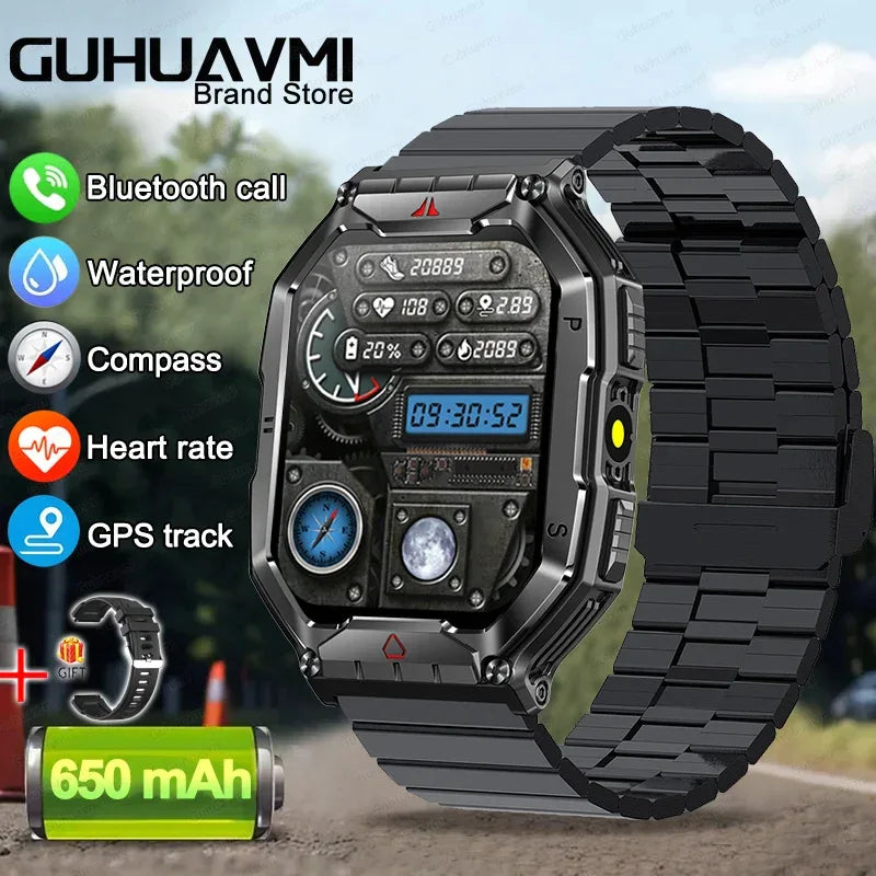 2025 New Men's Smart Watch 360 * 360 HD Touch Screen Sports Waterproof Smartwatch Health Monitoring Bluetooth Call Smart Watches