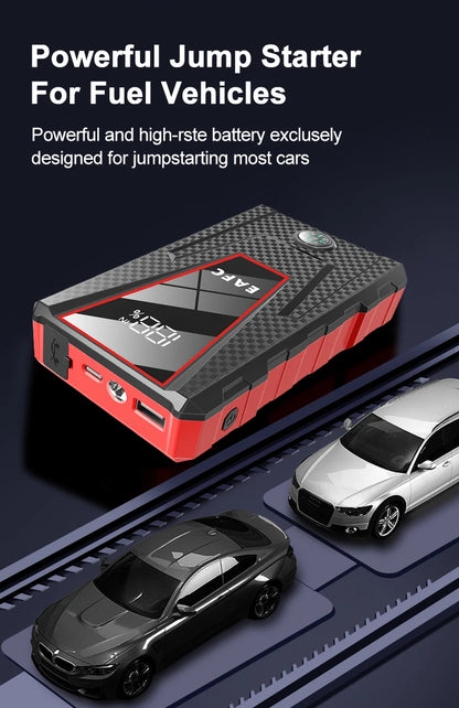 EAFC 12V  Car Jump Starter Power Bank Portable Car Battery Booster ChargerStarting Device Auto Emergency Start-up Lighting