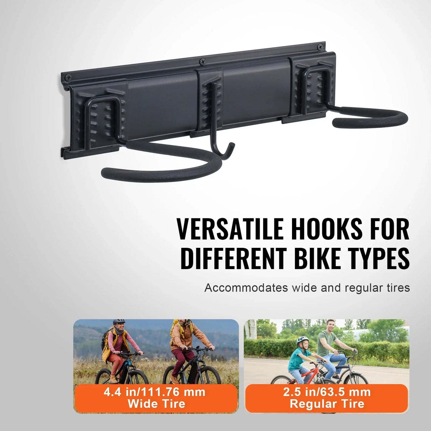 SucceBuy 3pcs Bike Storage Rack 300 lbs 48-inch Wall Mount Bicycles Storage Hanger with 3 Shelves for 6 Bikes Garage Organizer