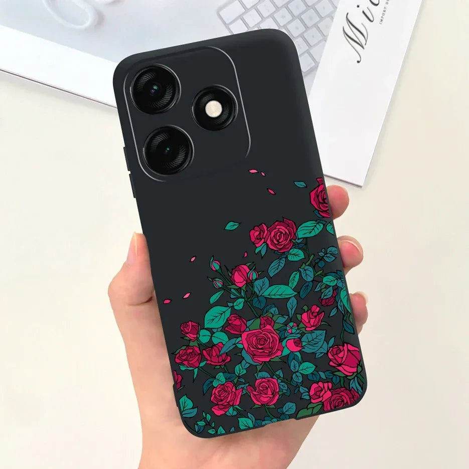For Tecno Spark 20 Case Spark 20C BG7n Prety Girls Butterfly Painted Phone Case For Tecno Spark 20 Pro Spark20 C Soft TPU Fundas