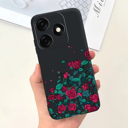 For Tecno Spark 20 Case Spark 20C BG7n Prety Girls Butterfly Painted Phone Case For Tecno Spark 20 Pro Spark20 C Soft TPU Fundas