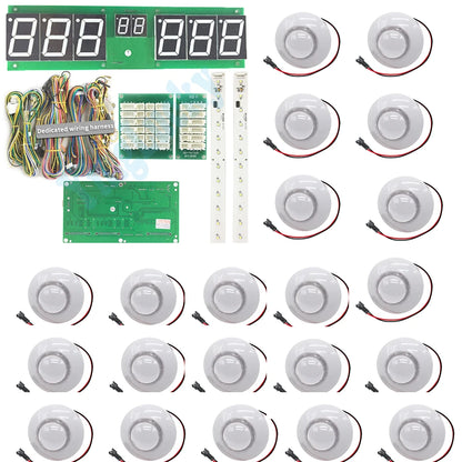 Naughty Beans Coin operated amusement equipment hit hammer game Arcade machine board with wires display led  button DIY kit 12V