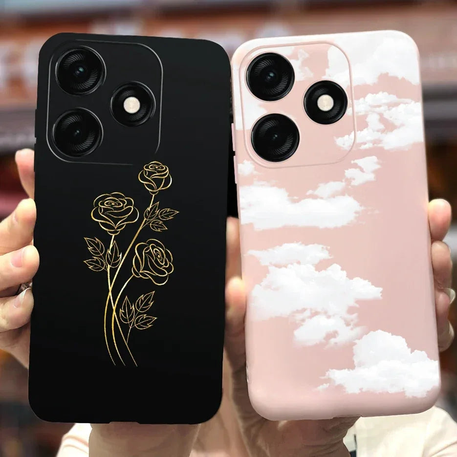 For Tecno Spark 20 Case Spark 20C BG7n Prety Girls Butterfly Painted Phone Case For Tecno Spark 20 Pro Spark20 C Soft TPU Fundas